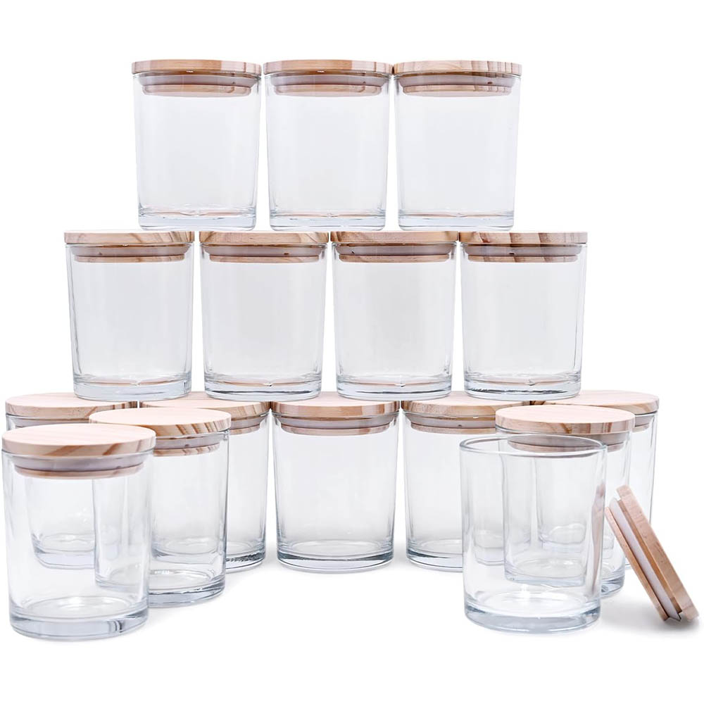 Amber Jar Candle - 양초 만들기용 200ml 두꺼운 양초 항아리,