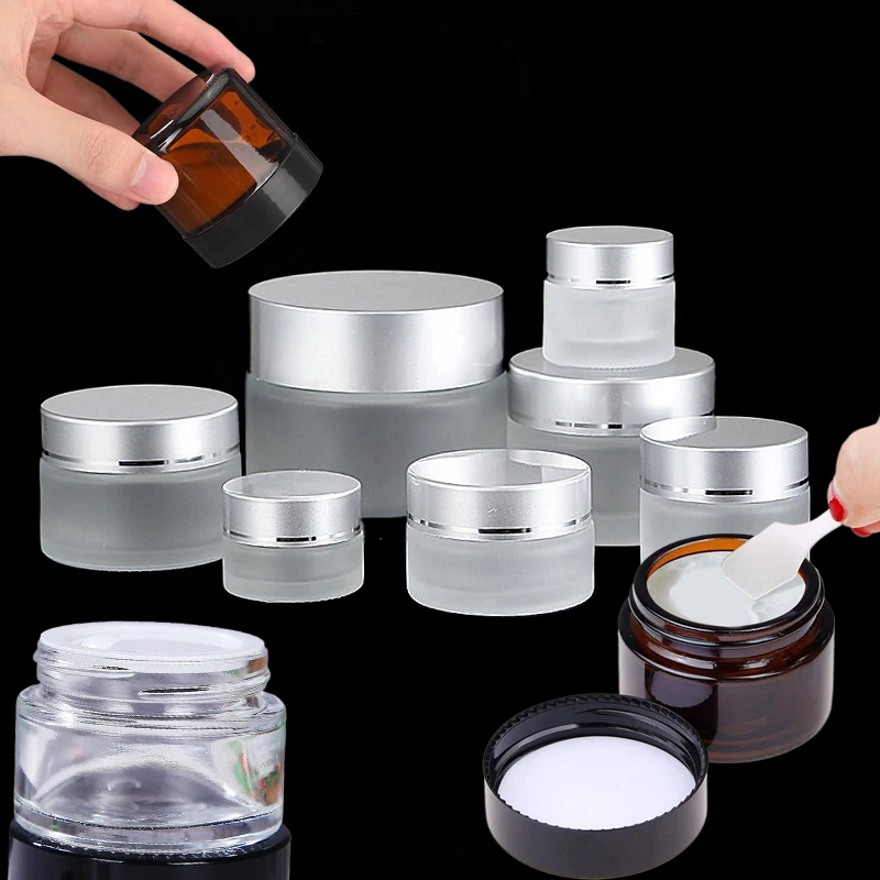 5Pcs 5g-100g 미니 앰버 라운드 유리 크림 항 - Amber Jar Candle 리뷰 및 가격