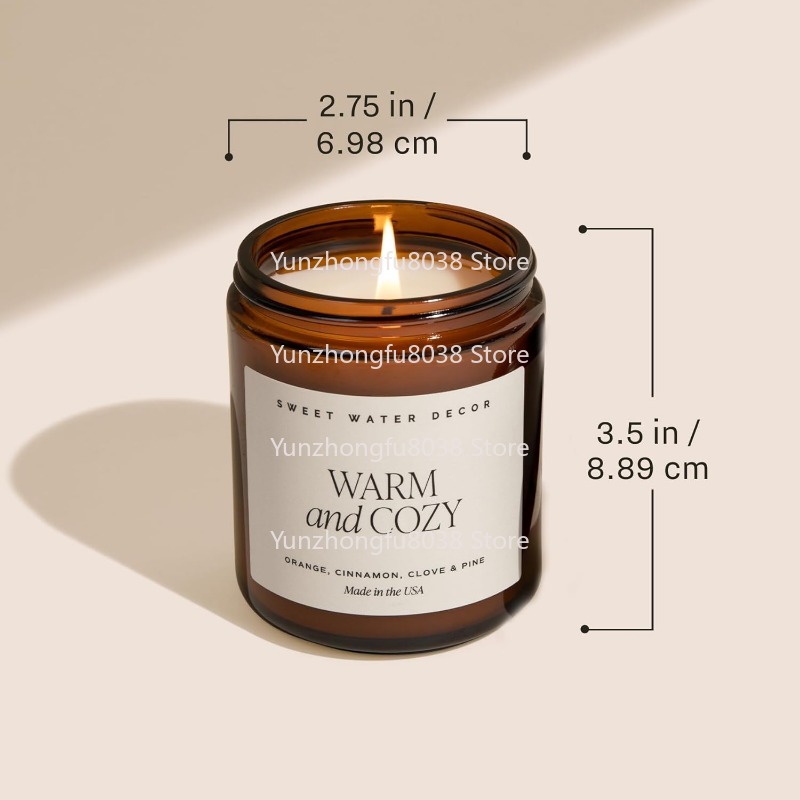 따뜻한 향신료와 감귤 향이 나는 홈 데코용 - 40시간 - Amber Jar Candle 리뷰 및 가격