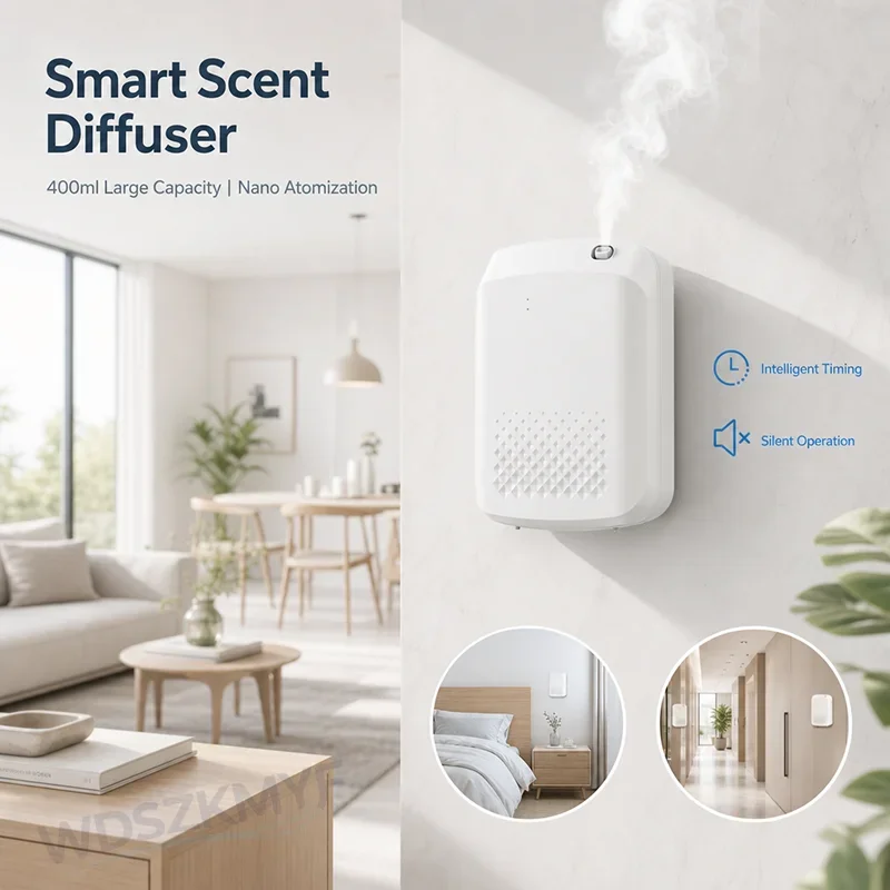 새로운 전기 벽걸이형 향기 분사기 상업용 에센셜 오일  - Home Fragrance Electric Diffuser 리뷰 및 가격