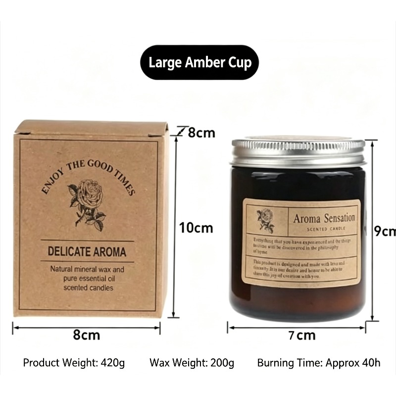 앰버 항아리 소이 왁스 향초 장미 샌달우드 향 오래 지 - Amber Jar Candle 리뷰 및 가격