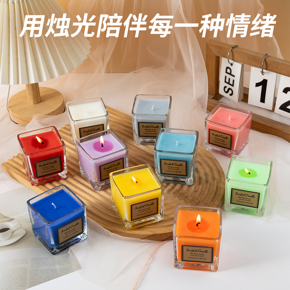 베스트셀러 홈 데코레이션 미니멀리스트 사각 컵 아로마  - Home Fragrance Best 리뷰 및 가격