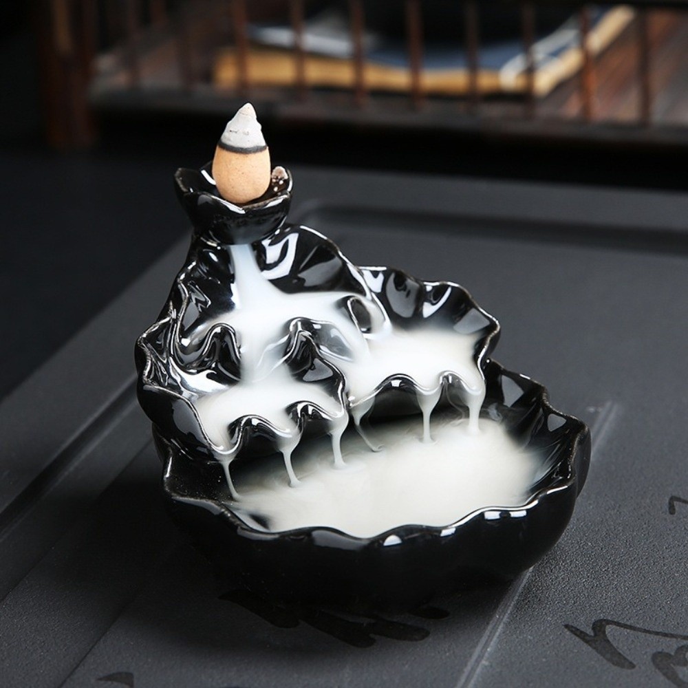 미니 역류향로 알파인 흐르는 물 젠 장식 연꽃탑 향로  - Home Fragrance Miniso 리뷰 및 가격
