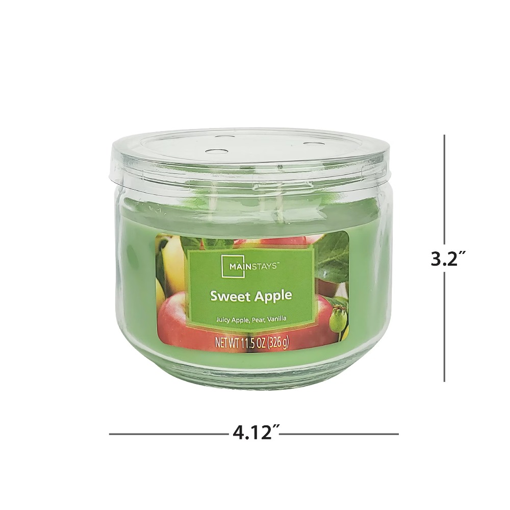 블루 글라스 항아리 양초, 달콤한 향, 그린, 11.5 - Home Fragrance 리뷰 및 가격
