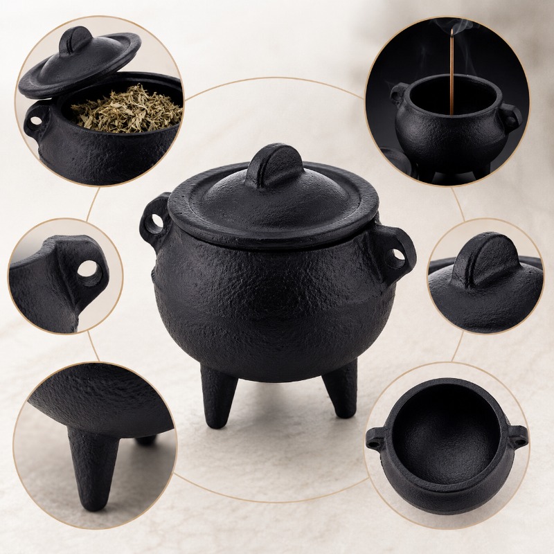 레트로 주철 향로 뚜껑 포함 가정용 미니 아로마테라피  - Home Fragrance Miniso 리뷰 및 가격